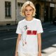Olive T-Shirt With Metal Goose Solid Parody Graphic Print