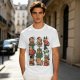 Christmas Capybara Characters Graphic T-Shirt