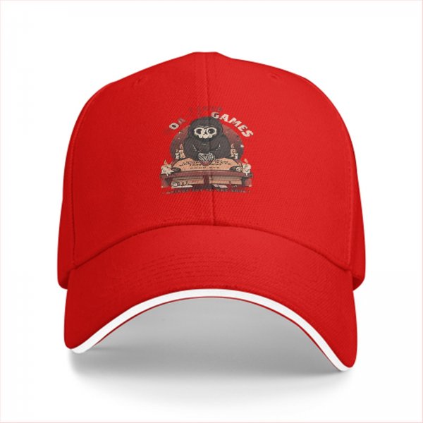 Black baseball cap with cute grim reaper ouija board game graphic