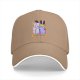 Black Baseball Cap With Funny Cat Couch Killer Tarot Art Print