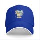 Black baseball cap with cartoon beer can robot graphic