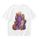 Olive T-Shirt with Cute Sleeping Purple Dragon and Treasure Artwork