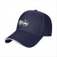 Black Baseball Cap With Cute Wednesday Addams And Enid Sinclair Chibi Art