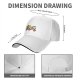 Black baseball cap with retro taco and beer cartoon graphic