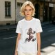 Olive T-Shirt with Cartoon Sloth Running Athlete Graphic