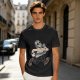 Olive T-Shirt with Cartoon Jason Voorhees Graphic Print