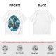 Olive T-Shirt With Starry Night Style Sailing Ship Ocean Art
