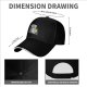 Black Baseball Cap With 'What a Stupid World' Retro Pop Art Print