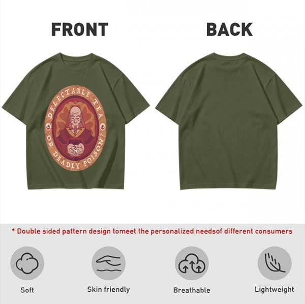 Unisex Graphic Tee Featuring Iroh Delectable Tea Or Deadly Poison Design
