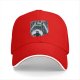 Black baseball cap with Totoro rainy forest graphic print