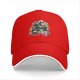 Black Baseball Cap With Whimsical Colorful Artwork Print
