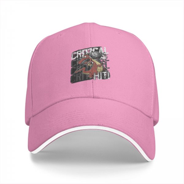 Black Baseball Cap with Critical Hit Dragon D20 Print for Tabletop RPG Fans
