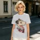 Olive T-Shirt With Aggressive Opossum 'LIFE!' Graphic Print