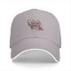 Black Baseball Cap With Cute Warrior Cat Graphic Design