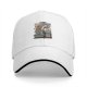 Black baseball cap with Howling Mad Tiki Lounge graphic print