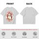 Olive t-shirt with angry chicken holding knife and funny text design