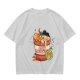 Olive T-Shirt with Capybara in Cup Noodle Graphic Print
