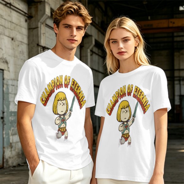 Champion of Eternia Cartoon Character Graphic T-Shirt