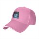 Black Baseball Cap With Christmas Cheshire Cat Print
