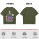 Olive T-Shirt With Cute Sushi Graphic and 'I Like The Way You Roll' Text