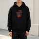 Black hoodie with zombies eat brains funny graphic print