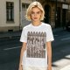 Olive Green T-Shirt with Cartoon Medieval Tavern Scene Print