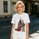 Olive Green T-Shirt with Buffy The Vampire Slayer Character Art Print
