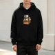 Black hoodie with Appa from Avatar: The Last Airbender in a box that says Adopt me I'm Lost