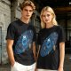 Olive T-Shirt With Cookie Monster Space Galaxy Cookie Print