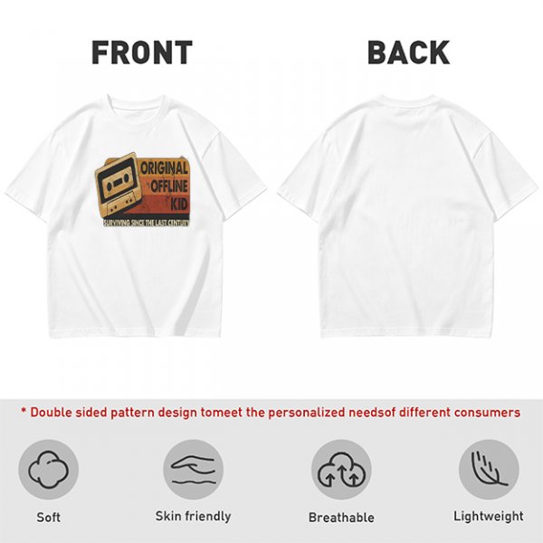 Original Offline Kid Cassette Retro Graphic T-Shirt