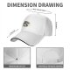 Black baseball cap with yin yang cat graphic design