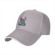 Black baseball cap with cute bat reading scary stories book print