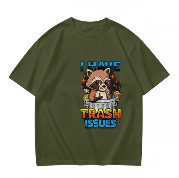 I Have Trash Issues Raccoon Graphic T-Shirt Design