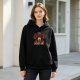 Black hoodie with coffee solves everything cute bear graphic