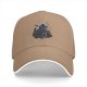 Black Baseball Cap With Dark Fantasy Knight Warrior Print