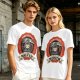 Olive T-Shirt with Cute Grim Reaper Employee of the Month Print