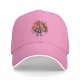 Black Baseball Cap With Anime Warrior And Red Moon Art Print