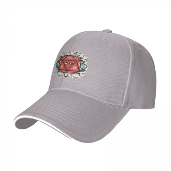 That's How Eye Roll D20 Dice Baseball Cap For TTRPG Fans