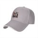Black baseball cap with skeleton drinking coffee must drink coffee print