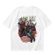 Olive graphic t-shirt featuring Headless Horseman 'Heads Will Roll World Tour' print