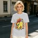 Olive T-Shirt With Super Saiyan Style Electric Cat Graphic