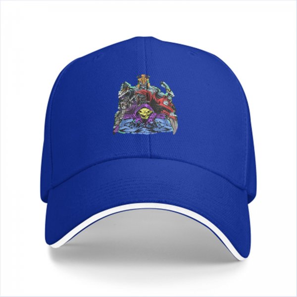 Black Baseball Cap with Villain Fantasy Character Graphic