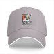 Black Baseball Cap with Argyle Pizza Cartoon Logo