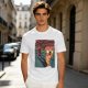 Olive T-Shirt With Funny Pizza Slice Scream Art Print
