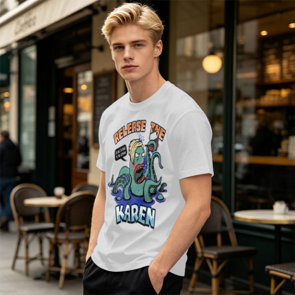 Release The Karen Octopus Graphic T-Shirt