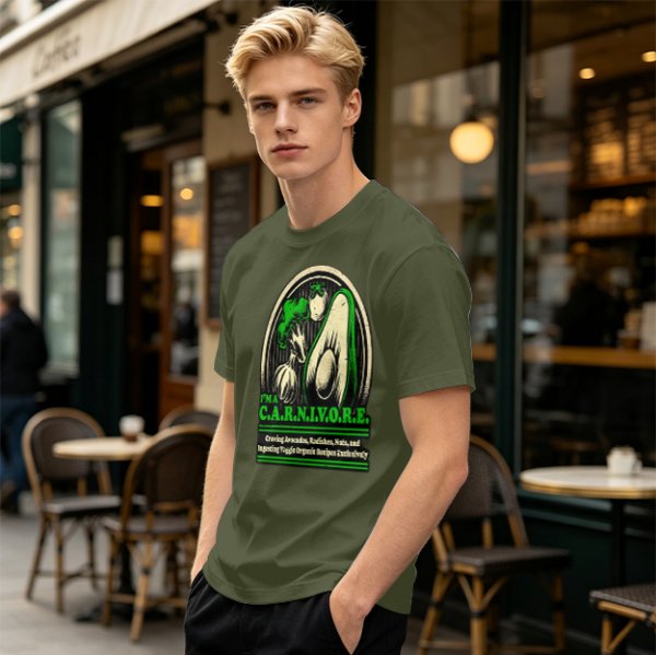 I'm a Carnivore Funny Vegetable Graphic T-Shirt