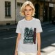 Olive T-Shirt With Neon White Dragon Graphic Print