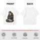 Olive T-shirt with Ghostface driving a Ghostbusters-style car graphic