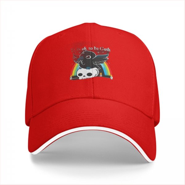 It is ok to be Goth graphic baseball cap