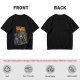 Olive graphic t-shirt with Back to the Trash raccoon design